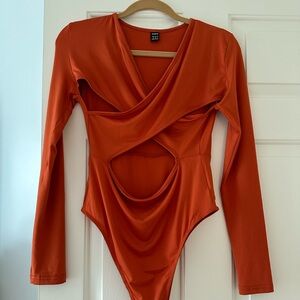 SHEIN rusty orange body suit